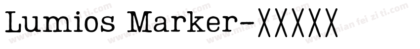 Lumios Marker字体转换